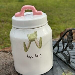 Rae Dunn “Hip Hop” Bunny Easter canister Artisan Collection by Magenta
